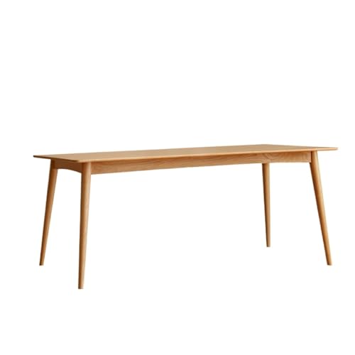 Schreibtisch Couchtisch Massivholz Esstisch im chinesischen Stil, einfache Eiche Esstisch, moderner Nordischer langer Holztisch, kleiner Esstisch Teetisch(1300 * 750 * 750mm) von TEESONG
