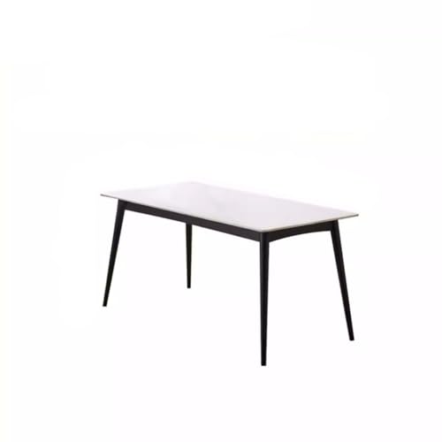 Schreibtisch Couchtisch Massivholz Schiefer Esstisch Einfache kleine Wohnung Home Log Möbel Moderne Restaurant Esstisch Teetisch(S:120 * 70 * 74,2cm) von TEESONG