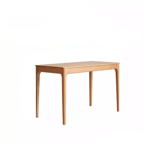 Schreibtisch Couchtisch Voll Massivholz Esstisch, kleiner Apartmenttisch, moderner einfacher Esstisch für Zuhause, Partytisch, Schreibtisch Teetisch(M:130 * 75 * 75cm) von TEESONG