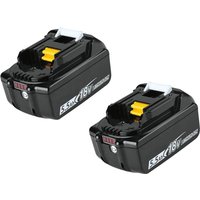Teetok - Batterien, 2 x5,5 a Akku, 18 v lxt Li-Ionen-Akku BL1850 BL1830, Kompatibel mit Makita-Akku Teetok - Batterien, 2 x5,5 a Akku, 18 v lxt Li-Ionen-Akku BL1850 BL1830, Kompatibel mit Makita-Akku von TEETOK