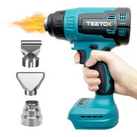 Heißluftpistole, kabellose elektrische Heizung,Kompatibel mit Makita-Akku, mit 3 Düsen, Hand-Heißluftpistole, für Heimwerkerarbeiten, Heißluftpistole, kabellose elektrische Heizung,Kompatibel mit Makita-Akku, mit 3 Düsen, Hand-Heißluftpistole, für Heimwerkerarbeiten, von TEETOK