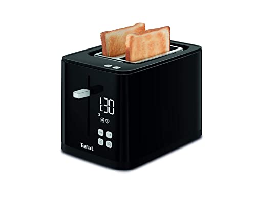 Tefal TL6408 Toaster | Für Zwei Lange Scheiben Favoriten-Einstellungen Countdown | Mit Digitaldisplay | 7 Bräunungsstufen | extragroß | Thermostat von Tefal