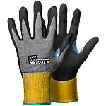 Tegera Nitril-Handschuhe 8807-10 Technologie Elastan, Glasfasergewinde, HPPE, Nitrilschaum, Nylon, PU (Polypropylen) auf Wasserbasis, Spandex Größe 10, Grau, Gelb, 6 Stück von TEGERA