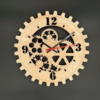 Wanduhr Aus Hochwertigem Sperrholz, Schön Verpackt, Geschenk von TEGravur