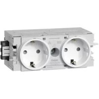 Hager Steckdose 2-fach Wago C-Profil vw GS20009016 von TEHALIT