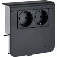 Tehalit - Hager Geräteträger 2 std sl 20x80 gschwarz SL200809009011 von TEHALIT