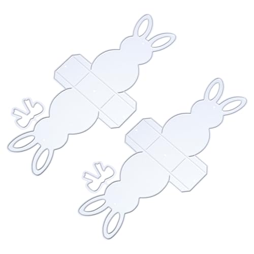 TEHAUX 1 Satz Kaninchen Sterben Stanzteile Für Die Kartenherstellung Lochverstärkungsaufkleber Eckenschneider Hase Stanzform DIY-formvorlage Kohlenstoffstahl Silver 2 Stück von TEHAUX