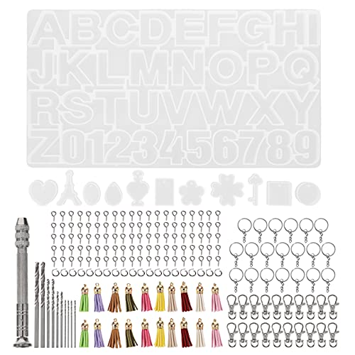 TEHAUX Bastelformen-Set 193-teilig Alphabet- Und Zahlen-silikonform Für Epoxidharzguss TEHAUX Bastelformen-Set 193-teilig Alphabet- Und Zahlen-silikonform Für Epoxidharzguss von TEHAUX