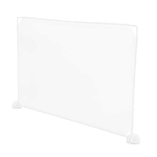TEHAUX 1 Satz Transparent Sneeze Guard Trennwand für Schreibtisch Selbststehend Leicht und Stabil für und Empfangstheken von TEHAUX