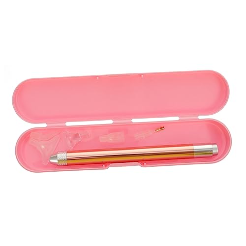 TEHAUX 1 Set Bohrstiftzubehör Geschirr Besteck Maniküre Punktbohrstiftzubehör Lichtstiftmalerei Diamantzeichenstifte Pinsel Stickwerkzeuge Nagel Kits Kunststoff Golden von TEHAUX