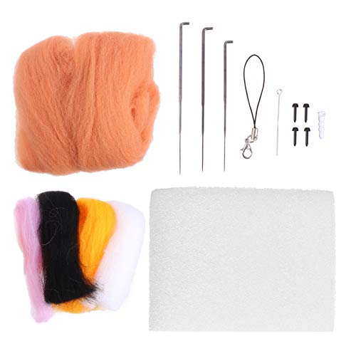 TEHAUX 1 Set Poking Fun Nadelfilz Set Anfänger Bastelsets Trockner Pfotenfilz Sets Haustier Hunde Punch Needle Kit Einfädler DIY Filznadel Set Hunde Nadelfilz Set von TEHAUX
