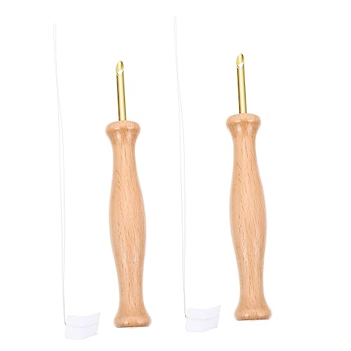 TEHAUX 1 Set Stickstanzer Kreuzstich Werkzeug DIY Filznadel Stickzubehör DIY Nadel DIY Sticknadeln DIY Werkzeuge DIY Stickset Nähnadeln Stanznadel Aus Holz von TEHAUX