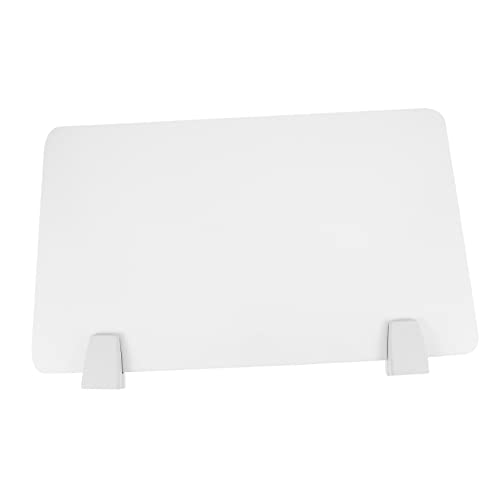 TEHAUX 1 Stück Desktop-Schallwand Schreibtischteiler Büro Schreibtisch-Trennwände Tabellenpartition Planke Office Decoration Schreibtisch Aufsatz Trennbrett Desktop-Trennwand Plastik Weiß von TEHAUX
