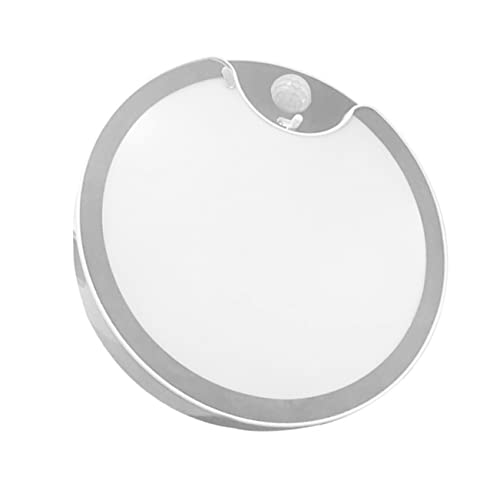 TEHAUX 1 Stück Einfach LED Deckenlampe mit Bewegungssensor Moderne Runde Deckenleuchte für Schlafzimmer Wohnzimmer und Küche Warmweißes Licht ohne Batterien für Stilvolle Raumgestaltung von TEHAUX