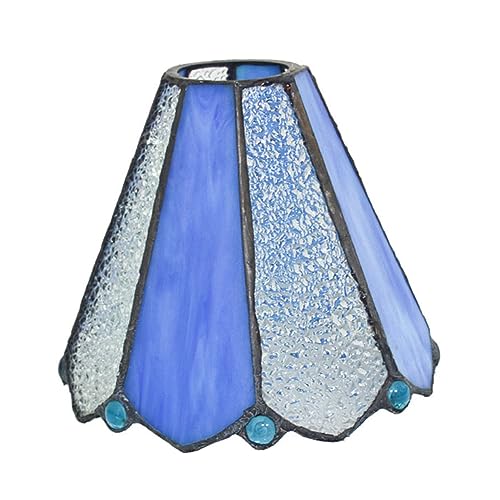 TEHAUX 1 Stück Lampenschirm Buntglas Lampenabdeckung für Deckenleuchte Wandleuchte Pendelleuchte Geeignet für Lampenfassung Durchmesser mit Blauen Diamantperlen Dekorativ TEHAUX 1 Stück Lampenschirm Buntglas Lampenabdeckung für Deckenleuchte Wandleuchte Pendelleuchte Geeignet für Lampenfassung Durchmesser mit Blauen Diamantperlen Dekorativ von TEHAUX
