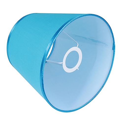 TEHAUX 1 Stück Lampenständer mit Stofflampenschirm Blau für Tischlampe Stehlampe Wandlampe Schützende Abdeckung für Elegantes Design für Zuhause von TEHAUX