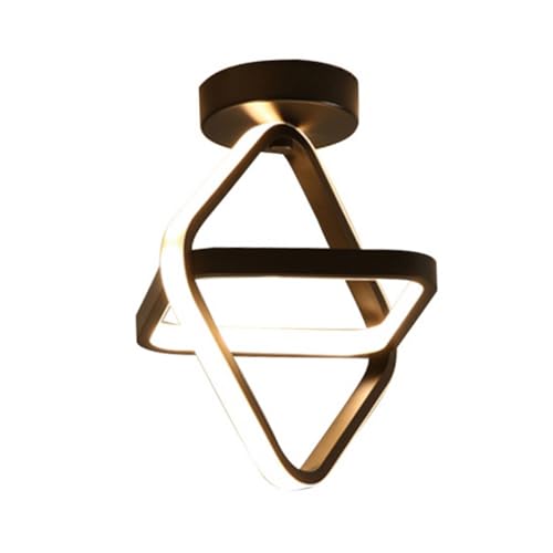 TEHAUX 1 Stück Nordic Style Deckenlampe Elegante Kleine Deckenleuchte für Eingangsbereich Schwarze Quadratische LED Lampe für Wohnzimmer Balkon Restaurant Einfache Installation Langlebig TEHAUX 1 Stück Nordic Style Deckenlampe Elegante Kleine Deckenleuchte für Eingangsbereich Schwarze Quadratische LED Lampe für Wohnzimmer Balkon Restaurant Einfache Installation Langlebig von TEHAUX