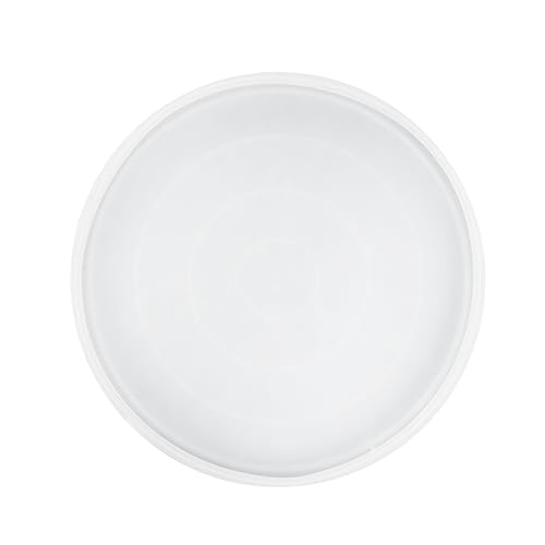 TEHAUX 1 Stück Platte Untersetzer Form Lufttrockener Ton Fondant selbstklebendes Vinyl untersetzer silikonform epoxitharzformen werkzeug DIY liefert Cup Mat Harzform Kieselgel Weiß von TEHAUX