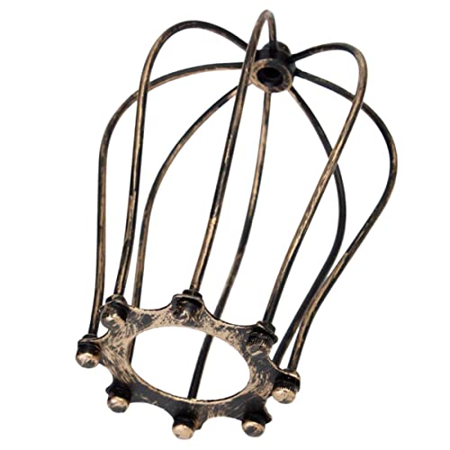 TEHAUX Retro Eisen Lampenschirm für Kronleuchter Vintage Stil Schutz für Glühbirne Dekoration für Zuhause von TEHAUX