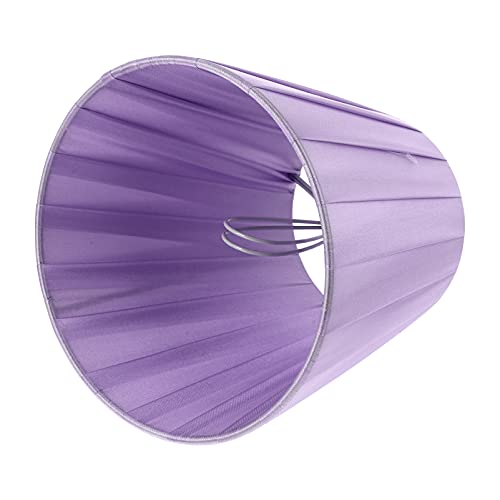 TEHAUX 1 Stück Stoff Lampenschirm für Deckenlampe Tischlampe und Wandlampe Eleganter Lichtzubehör Geeignet für Verschiedene Beleuchtungsszenarien Lila von TEHAUX