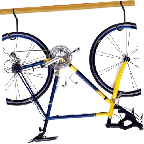 TEHAUX 10 Sätze Teiliges Wand Deckenhaken set aus Stahl Robuste Fahrradhalterung für Garage Garten Vielseitige Aufbewahrung Platzsparend für Mountainbikes Klappräder Straßenräder von TEHAUX