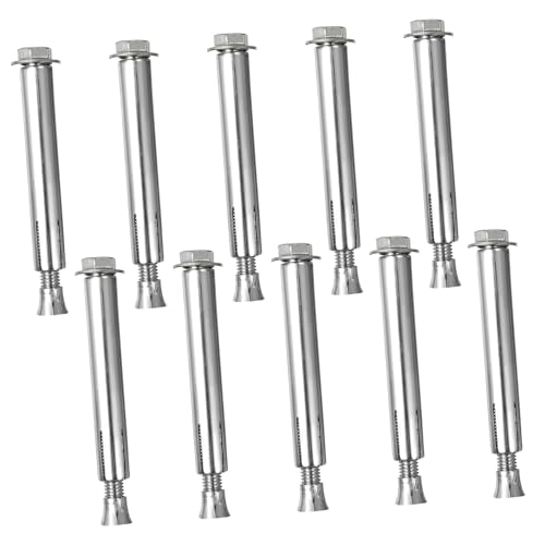 TEHAUX 10 Stück Bodensicherungsschrauben Für Den Außenbereich Schwere Große Zementschrauben Speed Bumps Dehnschrauben Magazinierte Schrauben Bolzenschrauben Für Auffahrt Kies TEHAUX 10 Stück Bodensicherungsschrauben Für Den Außenbereich Schwere Große Zementschrauben Speed Bumps Dehnschrauben Magazinierte Schrauben Bolzenschrauben Für Auffahrt Kies von TEHAUX