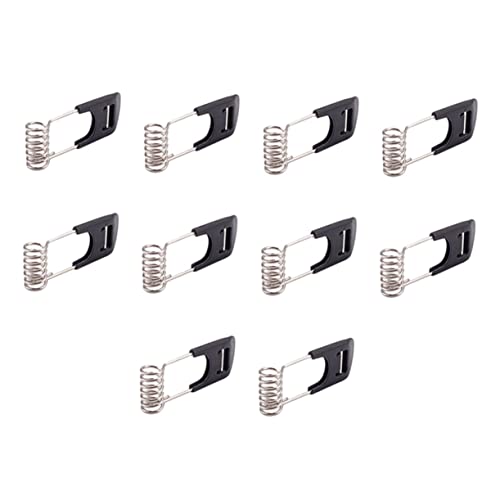 TEHAUX 10 Stück Dekorative Federklemmen Schwarz Clips für Deckenlampen Lichtfixierung Einfache Montage für und Außenbeleuchtung Stabil und Zuverlässig von TEHAUX