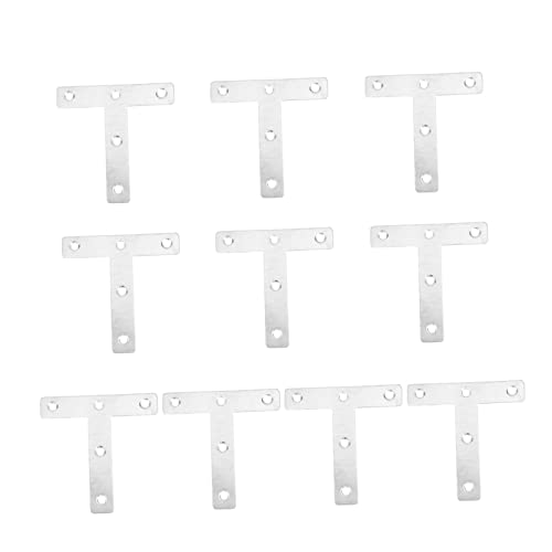 TEHAUX 10 Stück Förmige Eckwinkel Verbinder für Stabile Reparaturen und Befestigungen für Möbel und Konstruktionen von TEHAUX