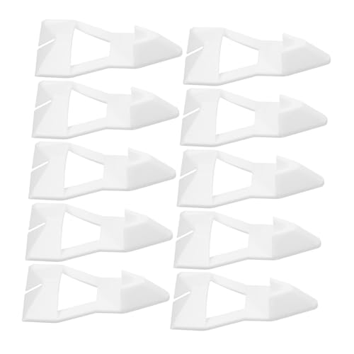 TEHAUX 10 Stück Inhaber Unterstützung Form Schwebend Schwimmende Regalhalterungen Einstellbar Unterstützt Schrankregalhalter Hochleistungsfloatende Regalhalterung Pp-abs von TEHAUX
