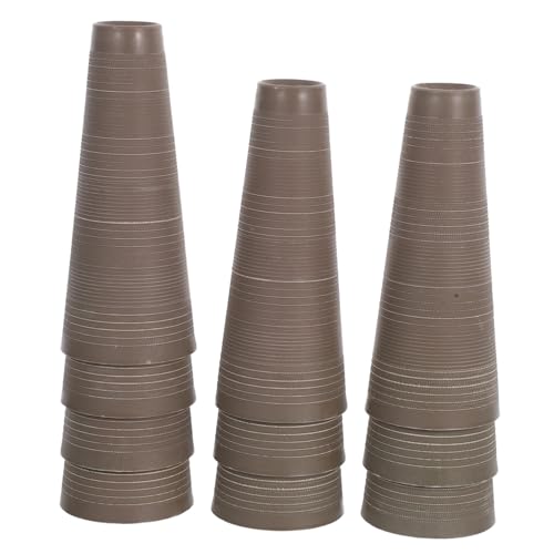 TEHAUX 10 Stück Präzisions-wollgarnwickelröhren Tapered Kunststoff Spulen für Strick Näharbeiten rutschfeste Oberfläche Langlebige Garnwickelhilfe von TEHAUX
