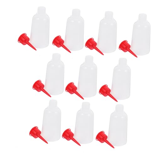 TEHAUX 10 Stück Quetschflaschen mit Rotem Deckel Präzise Kunststoff kleberflaschen mit Feiner Nadelspitze für Acrylfarbe Bastelkleber und Lebensmittel Vielseitig Einsetzbar für TEHAUX 10 Stück Quetschflaschen mit Rotem Deckel Präzise Kunststoff kleberflaschen mit Feiner Nadelspitze für Acrylfarbe Bastelkleber und Lebensmittel Vielseitig Einsetzbar für von TEHAUX