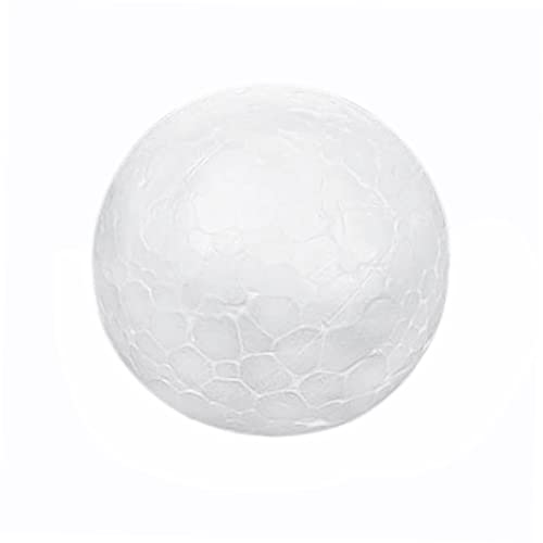 TEHAUX 10 Stück Solide Handwerkskugel Weihnachtsschmuck kleine Styroporkugeln Polystyrol Schaumkugeln Modellieren riesige Weihnachtskugel Dekorationsball 10cm große Modellierkugel Weiß von TEHAUX