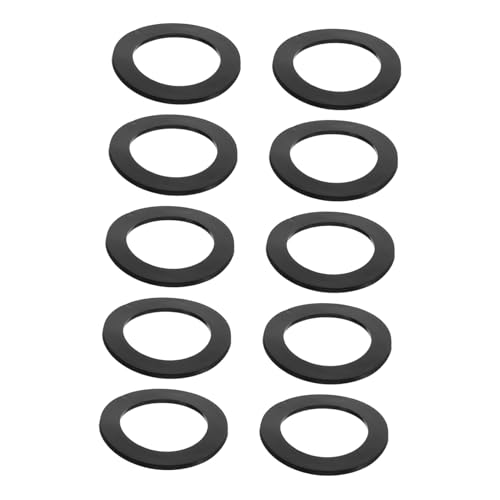 TEHAUX 10 Stück Teiliges Dichtungsringe aus Langlebigem Gummi Rutschfeste Dichtungsscheiben für Küchenspüle und Waschbeckenablauf Einfache Installation Zuverlässiger von TEHAUX