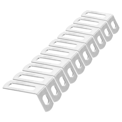 TEHAUX 10 Stück Teiliges Eckwinkel Robustem Winkelverbinder für Holzregale Möbelstabilisierung Vielseitig Einsetzbar in Küche Bad Schlafzimmer und Büro von TEHAUX