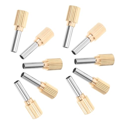 TEHAUX 10 Stück Teiliges Edelstahl düsenset Caulk Nozzle mit Robusten Austauschbaren Spitzen für Präzises Verfugen und Flexible Anwendung Geeignet für Heimwerker und Professionelle von TEHAUX