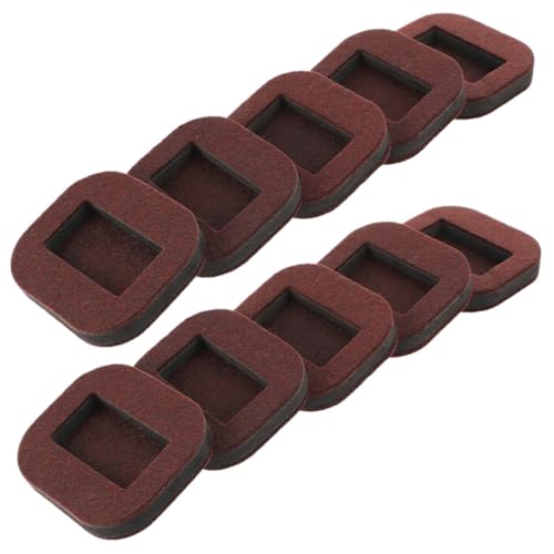 TEHAUX 10 Stück Teiliges Filz Möbeluntersetzer für Stuhlbeine rutschfeste und Kratzfeste Möbelgleiter Strapazierfähige Bodenschoner für Schwere Möbel Geeignet für Schwingstühle und von TEHAUX