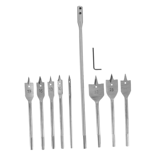 TEHAUX 10 Stück Teiliges Holzbohrer Flügeln Hochwertiger Hochkohlenstoffstahl Präzises Zentrieren Anti rutschendes Design für Scharnierlöcher Holzbearbeitung und Kunststoffbohren TEHAUX 10 Stück Teiliges Holzbohrer Flügeln Hochwertiger Hochkohlenstoffstahl Präzises Zentrieren Anti rutschendes Design für Scharnierlöcher Holzbearbeitung und Kunststoffbohren von TEHAUX