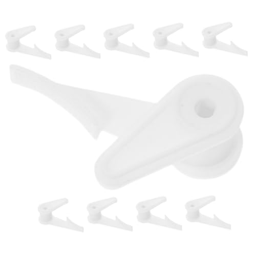 TEHAUX 10 Stück Teiliges Lampenschirm Clips für Deckenleuchten Weiße Kunststoff Halterungen zur Sicheren Befestigung von Lichtinstallationen Installieren Geeignet für Verschiedene von TEHAUX