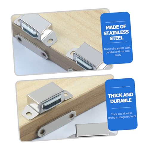 TEHAUX 10 Stück Teiliges Magnetischer Schrankverschluss aus Edelstahl Starke Magnetschnäpper für Türen und Möbel Rostfrei Langlebig Einfache Montage Geeignet für Schränke Kleiderschränke TEHAUX 10 Stück Teiliges Magnetischer Schrankverschluss aus Edelstahl Starke Magnetschnäpper für Türen und Möbel Rostfrei Langlebig Einfache Montage Geeignet für Schränke Kleiderschränke von TEHAUX