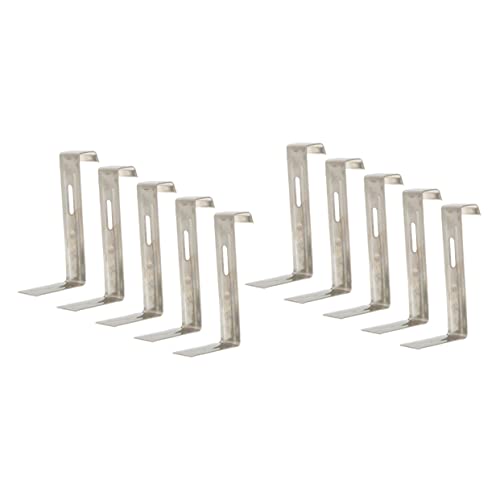TEHAUX 10 Stück Teiliges Rutschfeste Dachziegel-clips aus Edelstahl Robuste Befestigungsklammern für Fliesenfixierung Langlebig Einfach zu Montieren Geeignet für Hausdächer TEHAUX 10 Stück Teiliges Rutschfeste Dachziegel-clips aus Edelstahl Robuste Befestigungsklammern für Fliesenfixierung Langlebig Einfach zu Montieren Geeignet für Hausdächer von TEHAUX