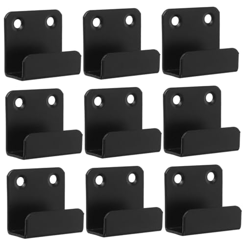 TEHAUX 10 Stück Teiliges Schwarze Fliesenhaken aus Kaltgewalztem Stahl Robuste Wandhalterungen für Keramikfliesen Schwere Wandmontageclips zur Sicheren Spiegel Fliesenausstellung Einfache TEHAUX 10 Stück Teiliges Schwarze Fliesenhaken aus Kaltgewalztem Stahl Robuste Wandhalterungen für Keramikfliesen Schwere Wandmontageclips zur Sicheren Spiegel Fliesenausstellung Einfache von TEHAUX