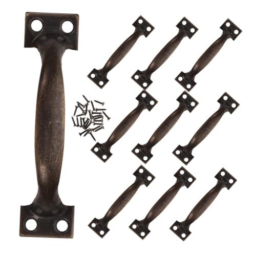 TEHAUX 10 Stück Teiliges Vintage Türgriff Antik Bow form Metallgriff für Schrank Schublade Tor und Möbel Robust Einfach zu Montieren Vielseitig Einsetzbar von TEHAUX