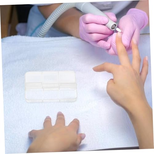 TEHAUX 10 Stück Transparente Nagelkunst Aufbewahrungsbox mit Fächern Vielseitiger Kunststoff Organizer für Kleine Zubehörteile Tragbarer Sortierkasten für Nageldesign Zubehör TEHAUX 10 Stück Transparente Nagelkunst Aufbewahrungsbox mit Fächern Vielseitiger Kunststoff Organizer für Kleine Zubehörteile Tragbarer Sortierkasten für Nageldesign Zubehör von TEHAUX