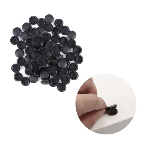 TEHAUX 100 STÜCK Teiliges Schwarze Kunststoff abdeckkappen für Schrauben Dekorative Scharnier schraubenabdeckungen Einfache Montage Geeignet für Möbel Fenster Schrankscharniere TEHAUX 100 STÜCK Teiliges Schwarze Kunststoff abdeckkappen für Schrauben Dekorative Scharnier schraubenabdeckungen Einfache Montage Geeignet für Möbel Fenster Schrankscharniere von TEHAUX