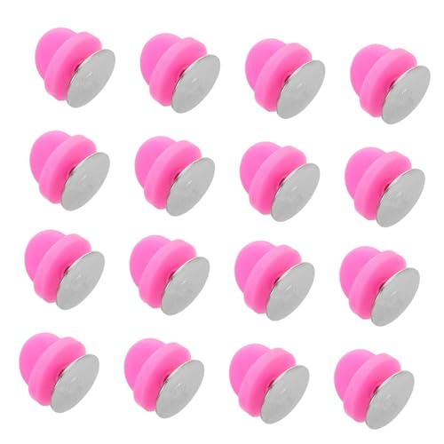 TEHAUX 100 Satz Pinke Gummiverschlüsse Pin Rückseiten mit Flachkopf Nadeln Rutschfeste Anstecknadelhalter für Abzeichen DIY Schmuckherstellung Einfache Montage für Bastelprojekte von TEHAUX