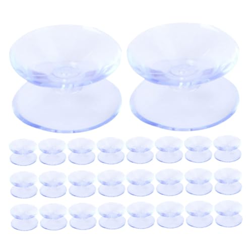TEHAUX 100 Stück Doppelseitige Silikon saugnäpfe Transparente rutschfeste Schutzpads für Glas tischplatten Vielseitig für Kaffee Esstische Wiederverwendbar Geruchlos Einfache Reinigung von TEHAUX