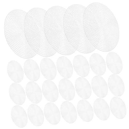 TEHAUX 100stücke Gewebte Kunststoff-mesh-Pads Runde Praktische Bastelunterlagen Für Nähen Und -projekte Langlebig Zuschneidbar Und Vielseitig Einsetzbar von TEHAUX