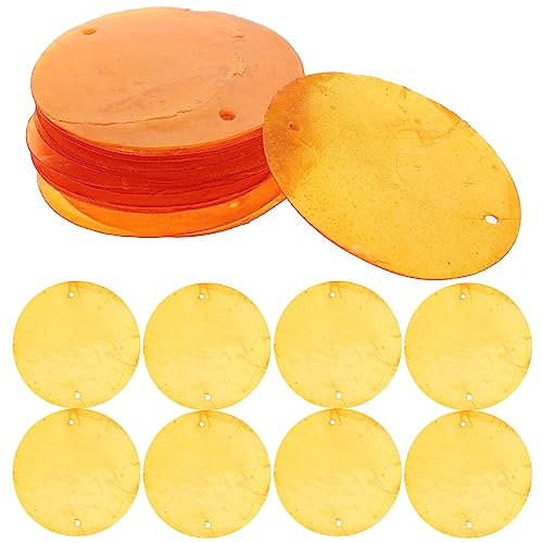 TEHAUX 100 Stück Runde Capiz Muscheln, Flache Natürliche Capiz mit 2 Löchern, polierte Capiz-Charms Muschelanhänger Zum Basteln Dekoration Schmuckherstellung TEHAUX 100 Stück Runde Capiz Muscheln, Flache Natürliche Capiz mit 2 Löchern, polierte Capiz-Charms Muschelanhänger Zum Basteln Dekoration Schmuckherstellung von TEHAUX