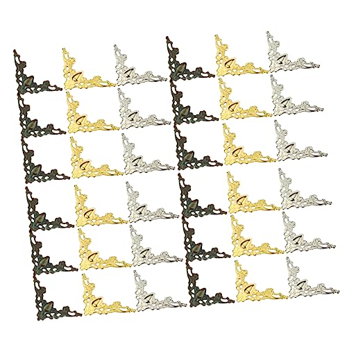 TEHAUX 105 Stück Bucheckenschutz Metall-eckenschutz Im Vintage-Stil Für Schmuckschatulle Und Sammelalben 3 Farben TEHAUX 105 Stück Bucheckenschutz Metall-eckenschutz Im Vintage-Stil Für Schmuckschatulle Und Sammelalben 3 Farben von TEHAUX