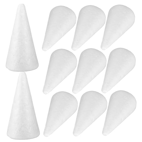 TEHAUX 12stücke DIY Bastelkegel Für Junge Mädchen Weiße Styroporkegel Für Weihnachtsdekoration Bastelprojekte Und Kreative Ideen Für Altersgruppen TEHAUX 12stücke DIY Bastelkegel Für Junge Mädchen Weiße Styroporkegel Für Weihnachtsdekoration Bastelprojekte Und Kreative Ideen Für Altersgruppen von TEHAUX
